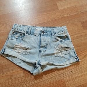 Tobi Cut Off Denim Jean Shorts Size 26 medium